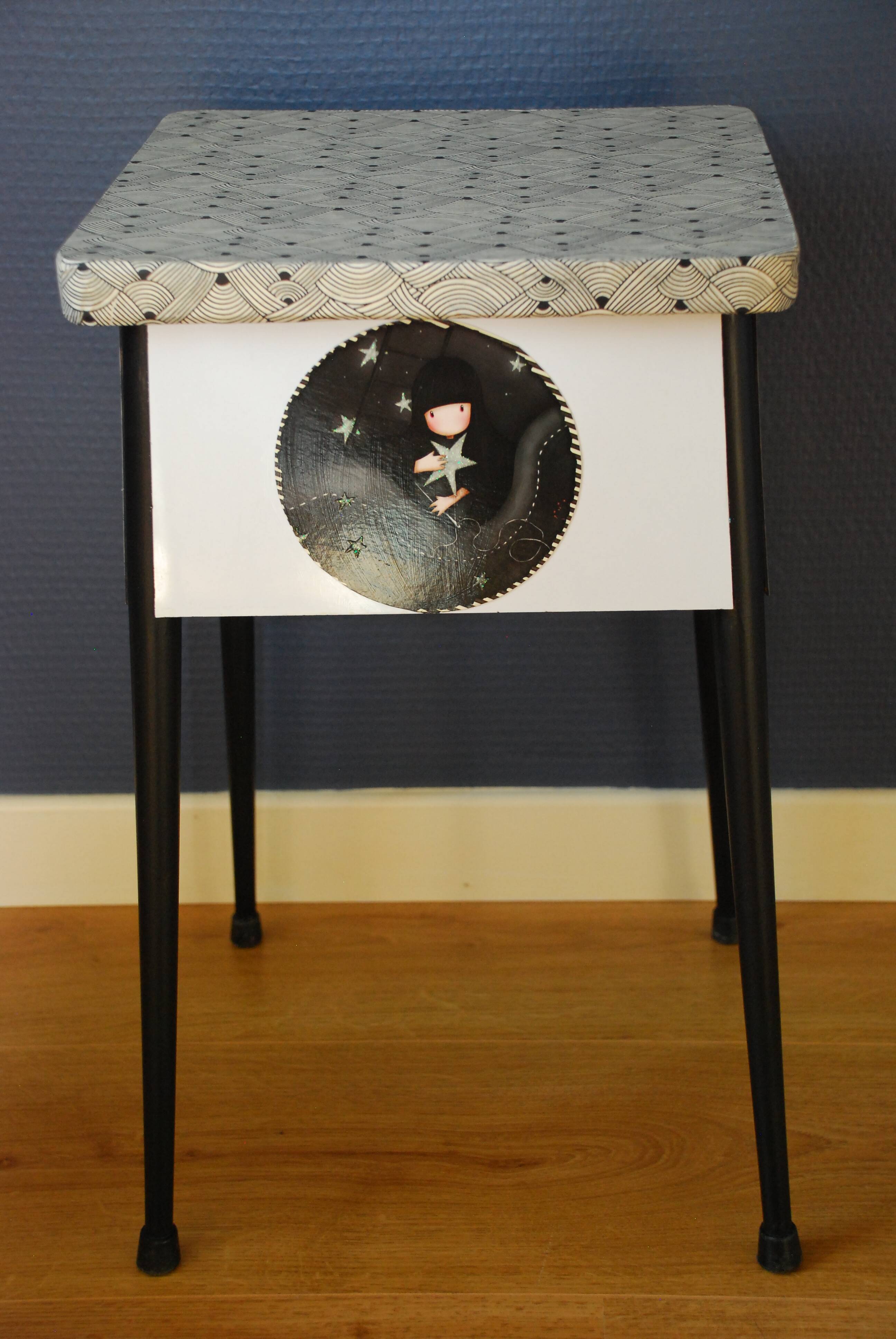 Formica stool revisited vintage