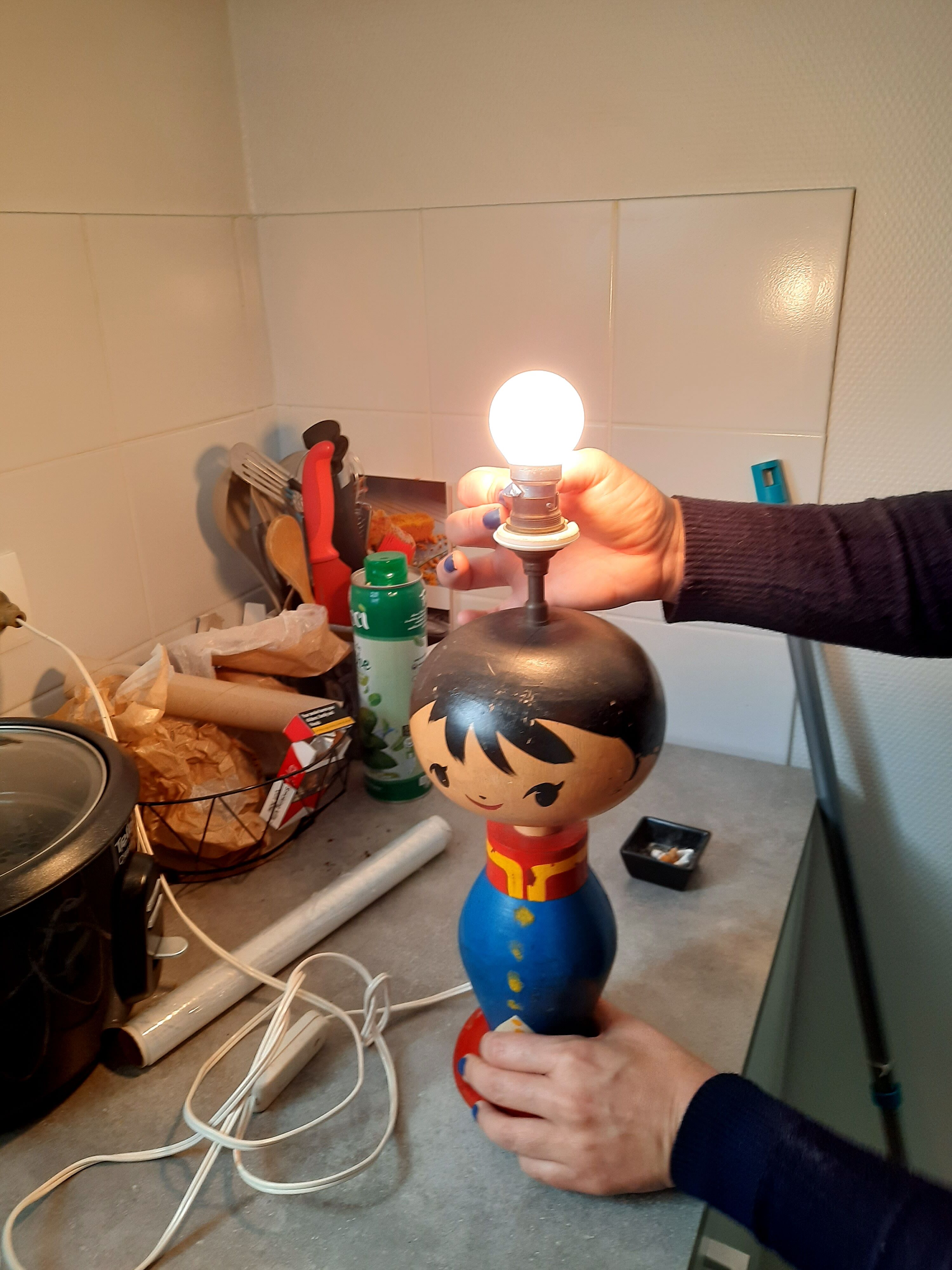 Lamp Suzanne Bonnichon years 50-60