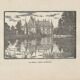 Engraving-years 1930-J Druet - The castle of Azay-le-Rideau