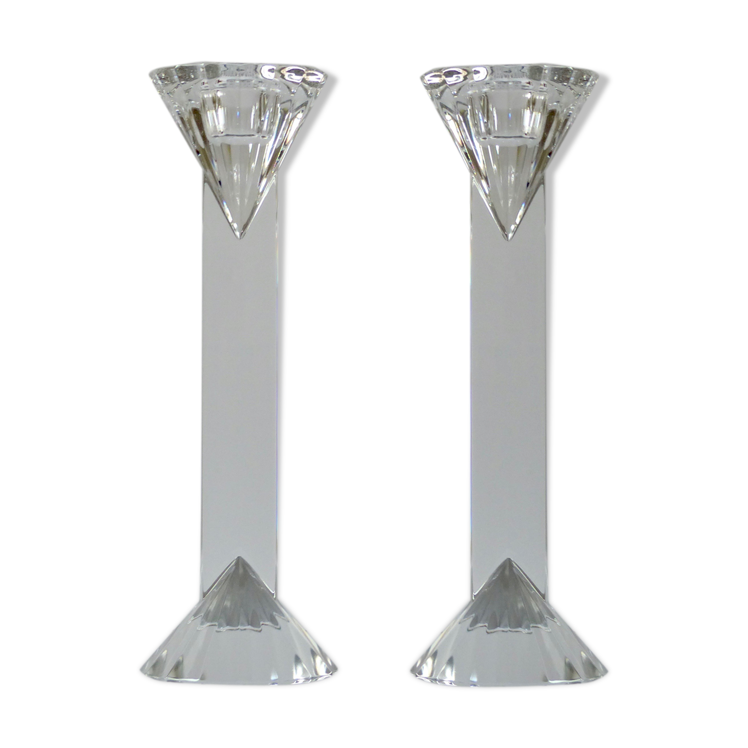 Crystal candlesticks