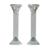 Crystal candlesticks