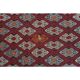 1970s Vintage Turkish Oushak Handmade Wool Cotton Red Area Rug 166x235
