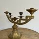 Paire de candélabres en bronze doré d'époque ART DECO