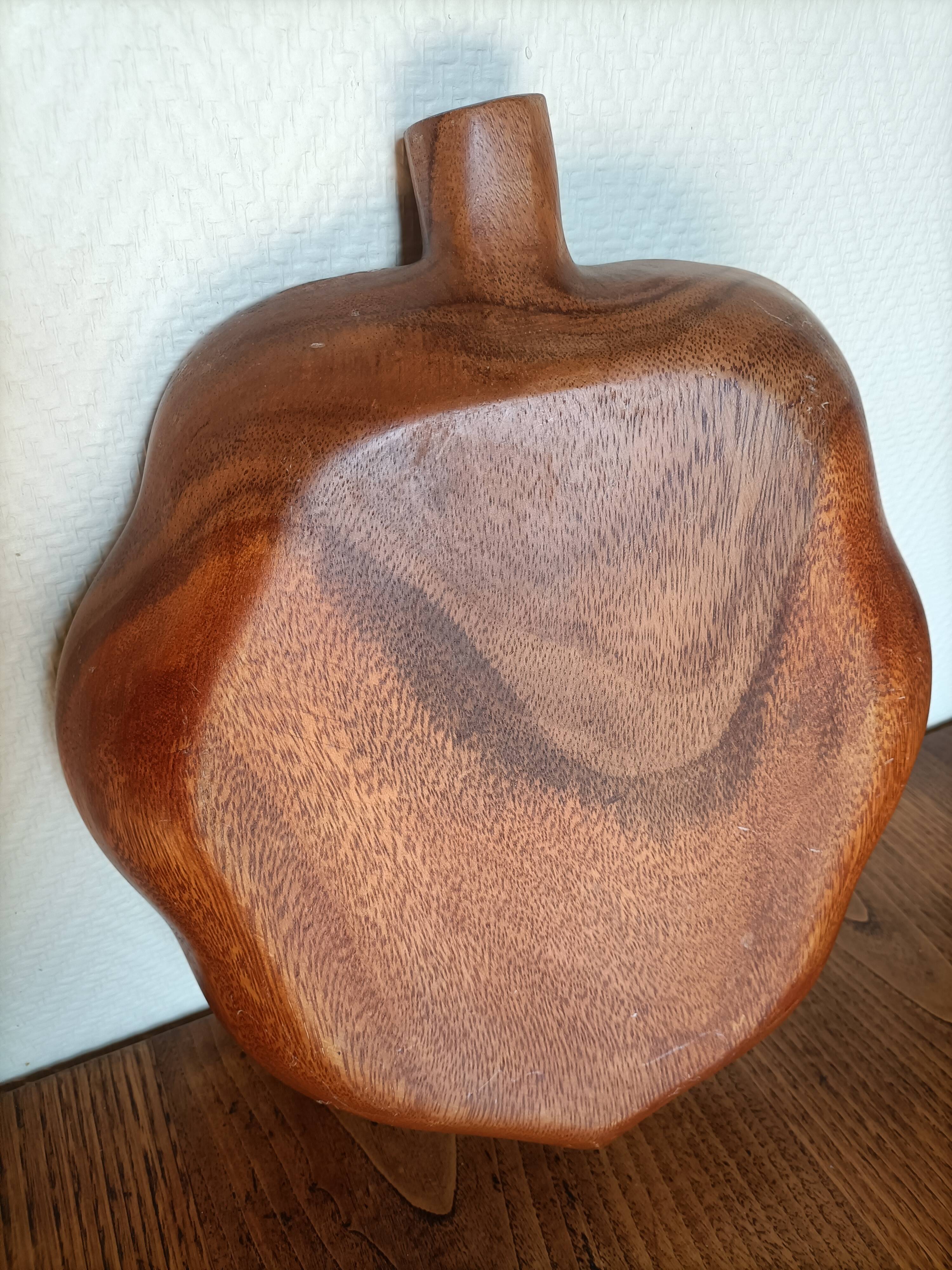 Solid Wood Appetizer Tray with 3 Compartments