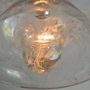 Vintage 1960s Doria design ceiling light in crystal glass