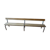 School bench metal and wood 1960