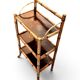 Étagère sur pied en laque du Japon et bambou, époque 1900