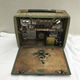 Radio Bambistor bois vinyle vert bakélite blanc vintage