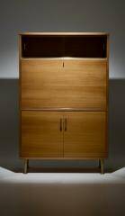 Scandinavian secretary 1960 golden oak