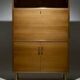 Scandinavian secretary 1960 golden oak