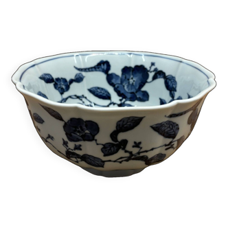 Blue flowered salad bowl "Fitz and Floyd"