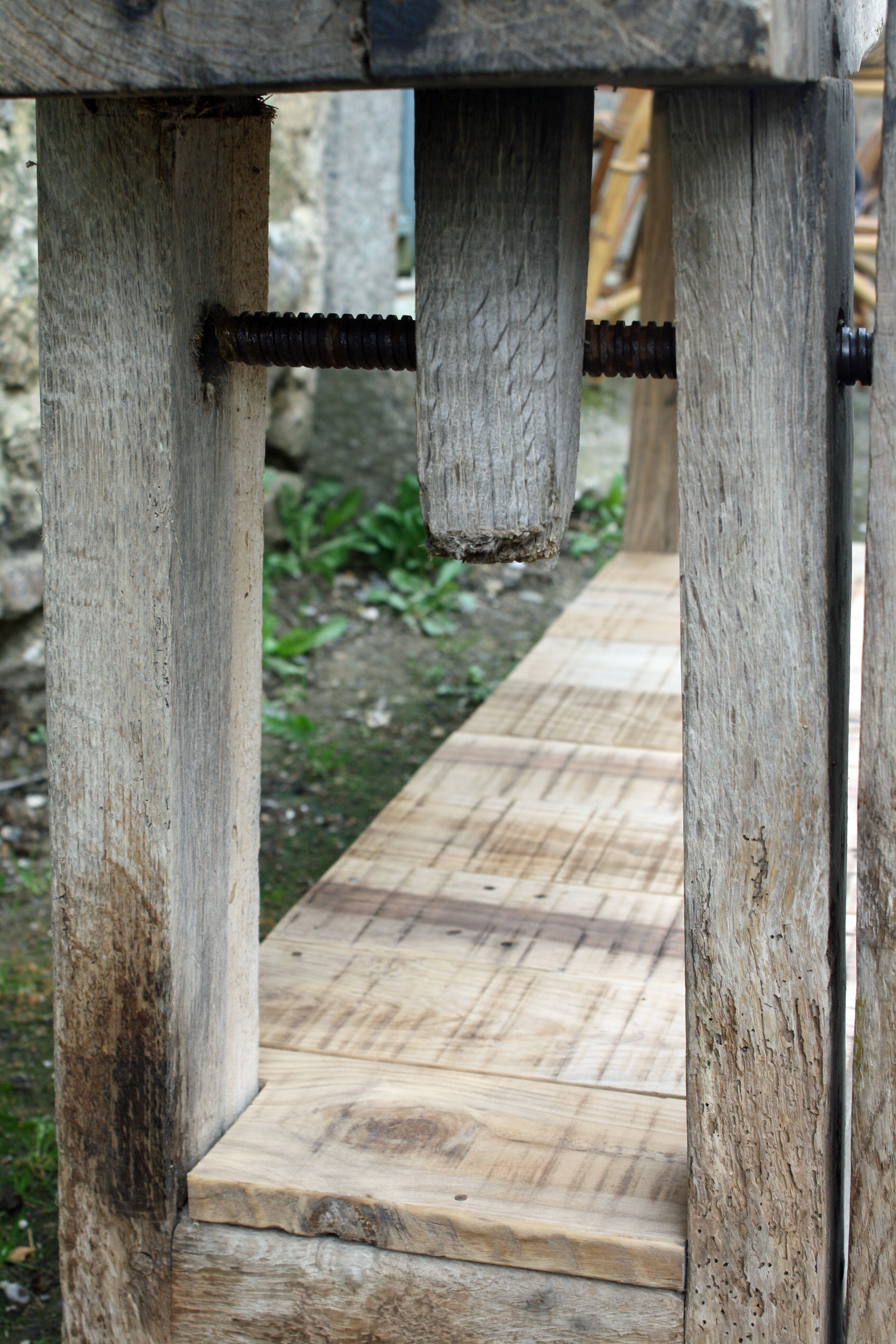 Old wooden Workbench