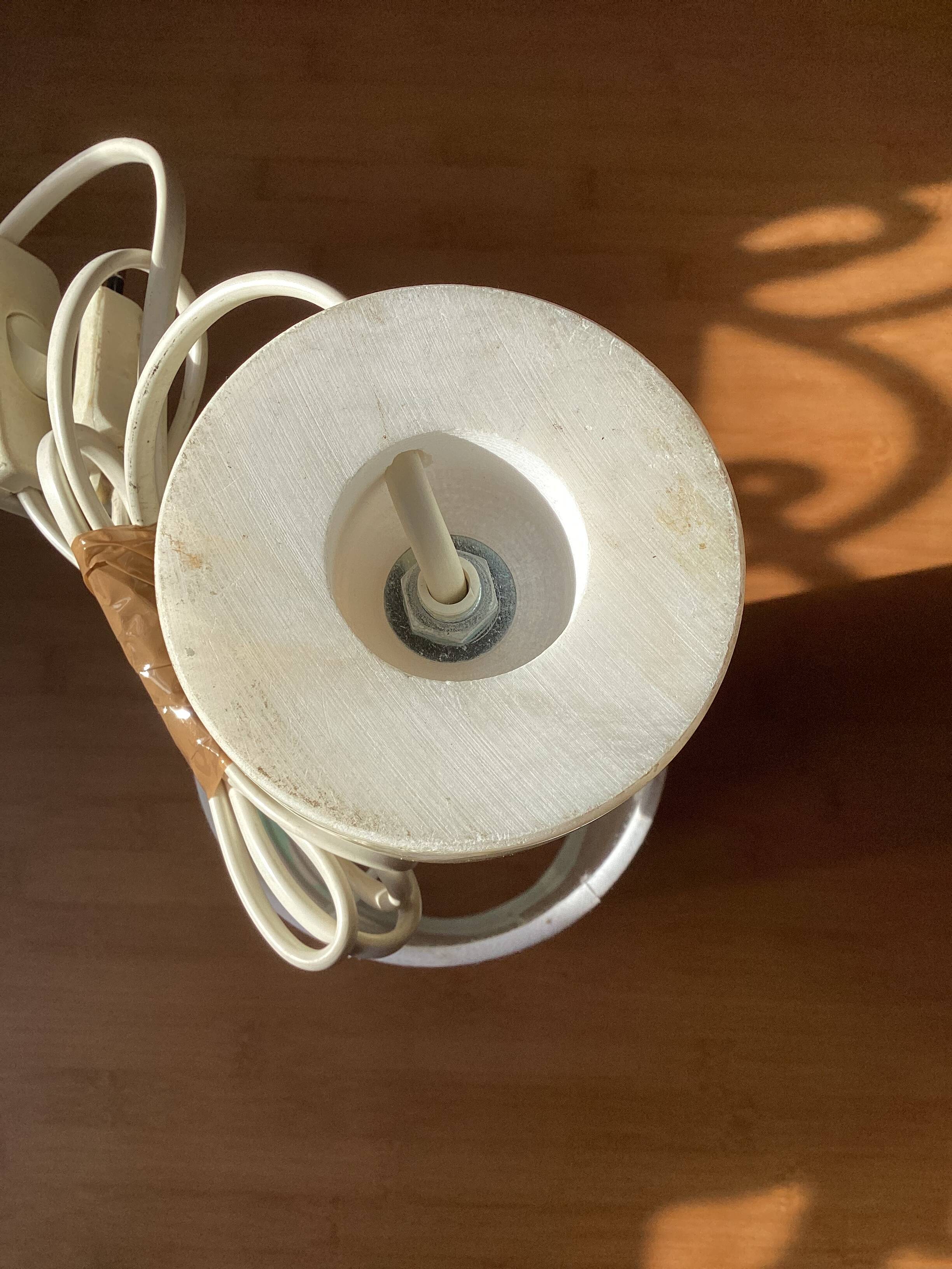 Vintage alabaster foot lamp