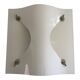 Simple wall light in opal glass with a square design, 1970s, Italy.