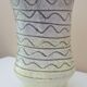 Vase céramique scarifié simpliste signé Jean Austruy, années 60/70, Vallauris