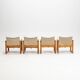 Ensemble de quatre fauteuils Karin Mobring modèle Diana par Ikea en Suède, années 1970