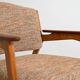 Fauteuil en hêtre scandinave et teck, années 1960