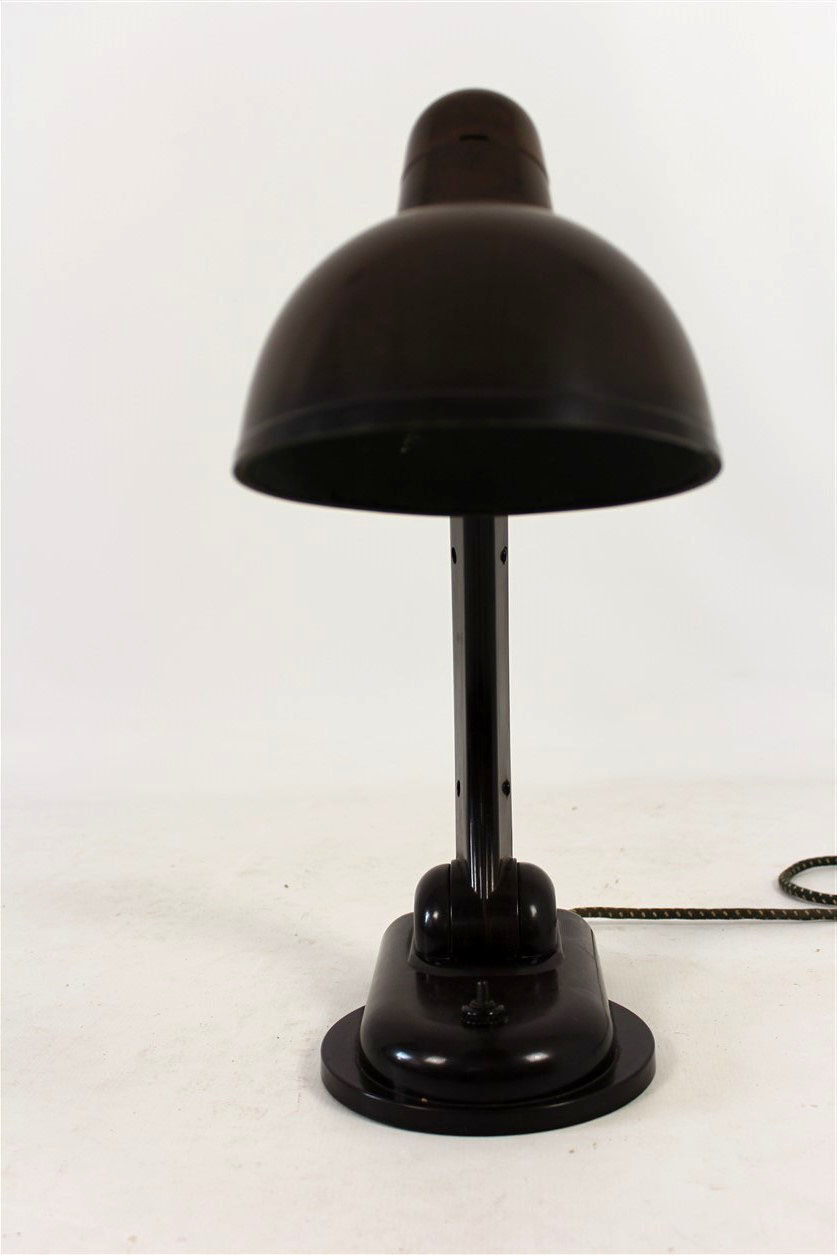 Sigma Bakelite Table Lamp by Christian Dell for Heinrich Römmler, 1930s