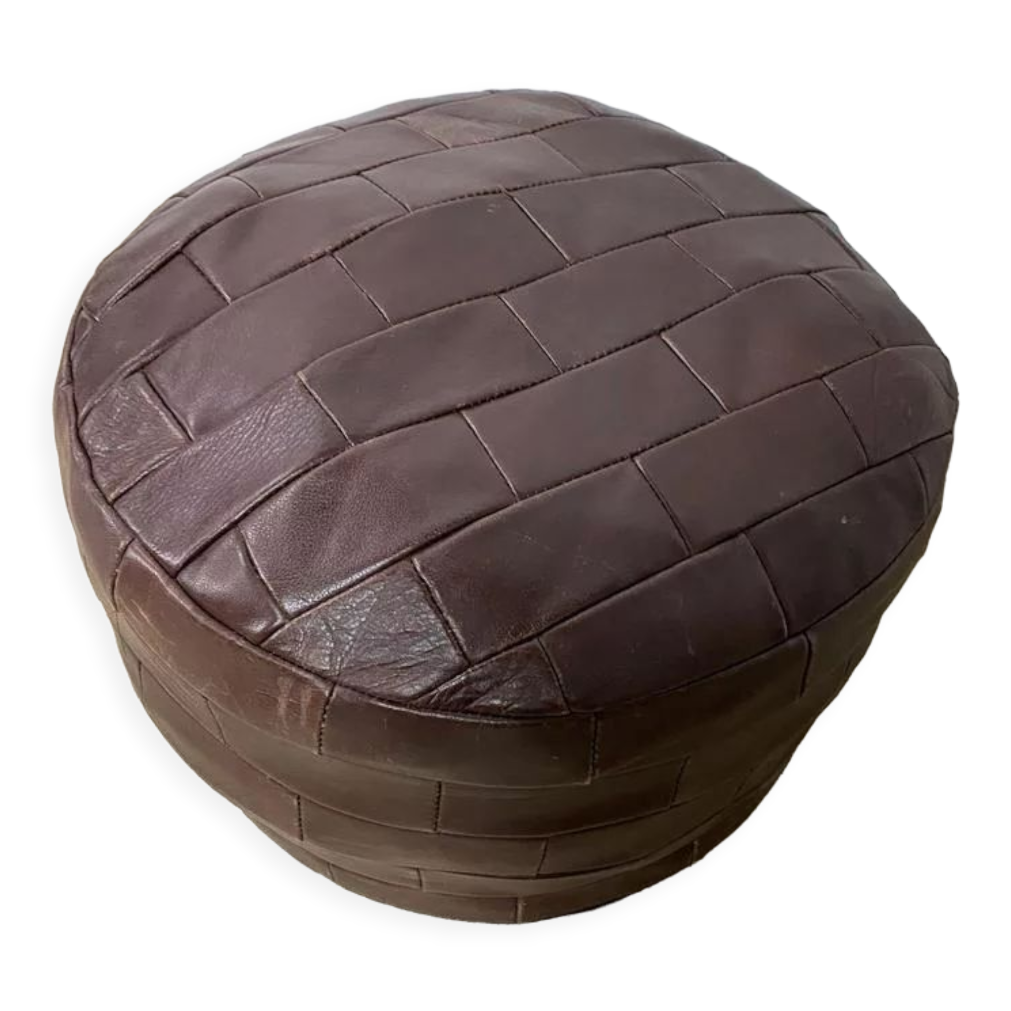 VINTAGE PATCHWORK OTTOMAN / FOOTREST