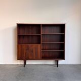 Vintage bookcase rosewood with flapdoor