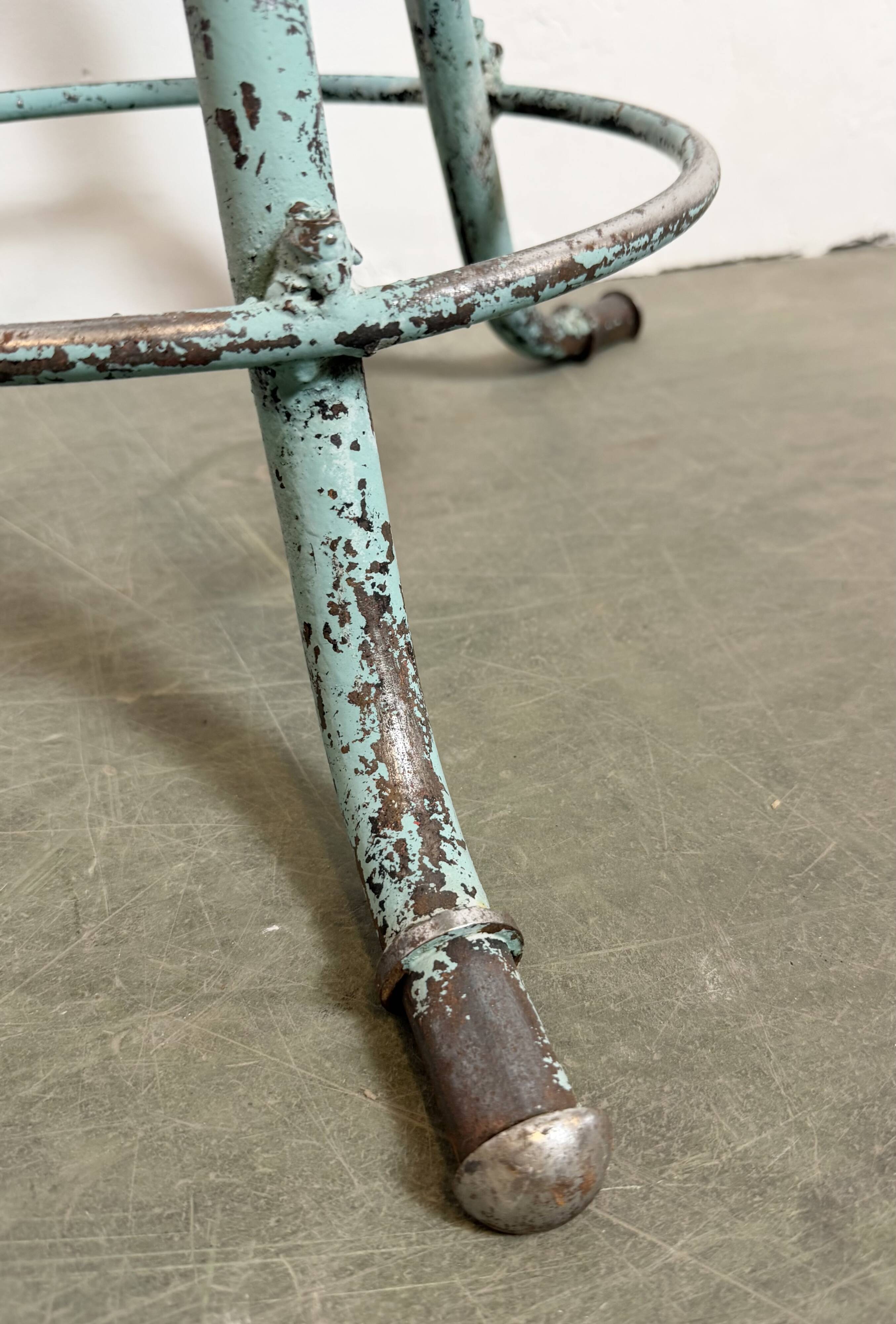 Green Industrial Workshop Stool, 1960s