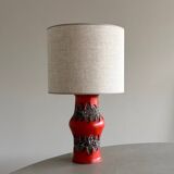 Unique West Germany ceramic lamp by Bhöhr
