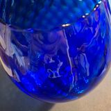 Vintage cobalt blue glass vase Empoli