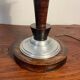 Lampe art déco globe opalin