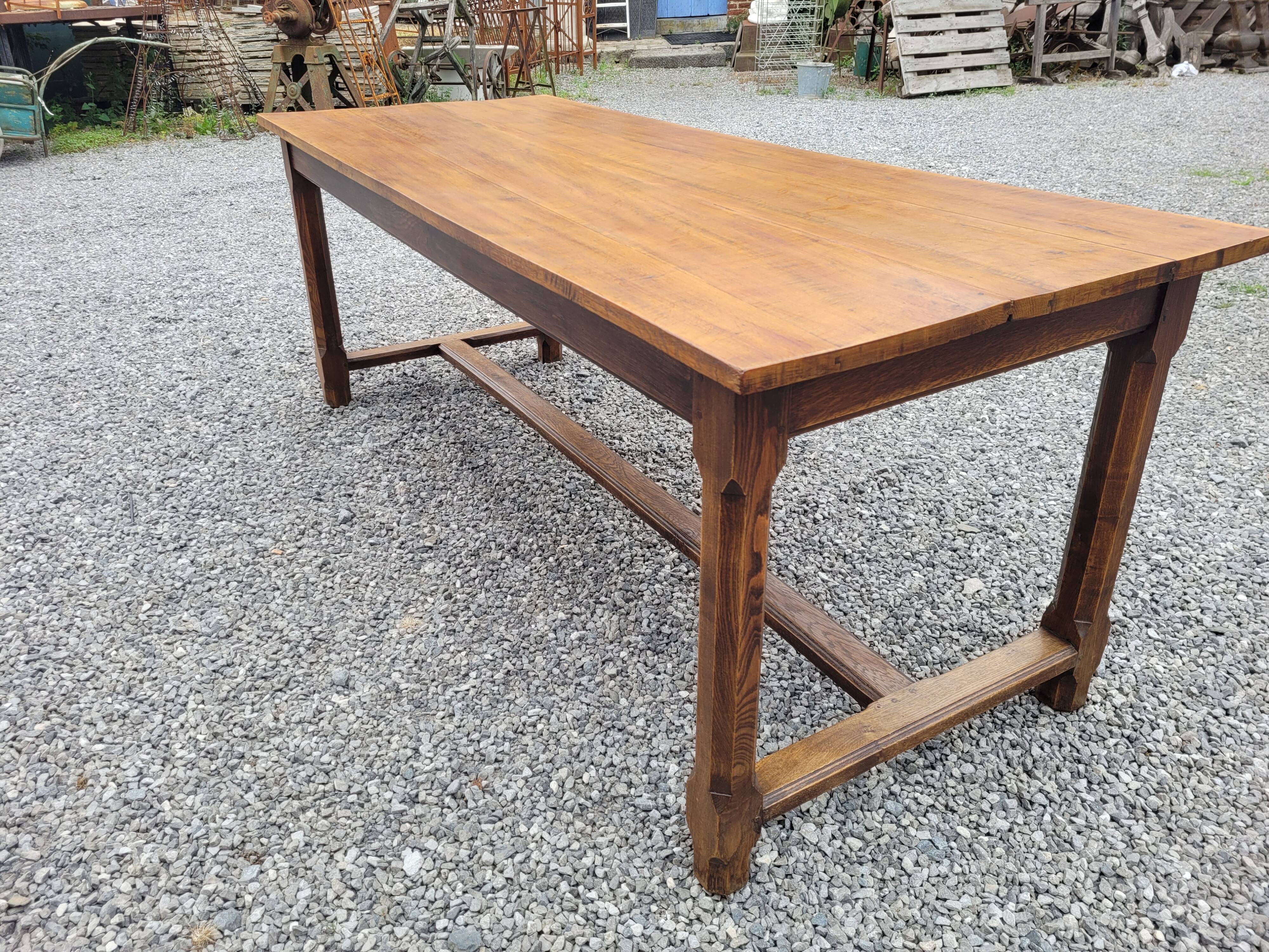 Old farmhouse table in solid oak 200×80cms
