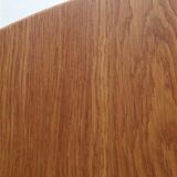 Table à manger ronde restaurée par Villy Schou Andersen / chêne / design danois moderne des années 1960 / 1970