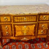 Commode Style Transition Louis XV marqueterie et bronze