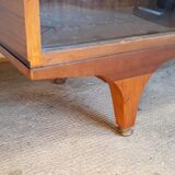 Old teak and glass showcase