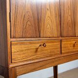 High cabinet, Bar, Danish in rosewood model 6201 by Hans Olsen 1960.