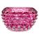 Rare pink Barovier e Toso Bugnato vase