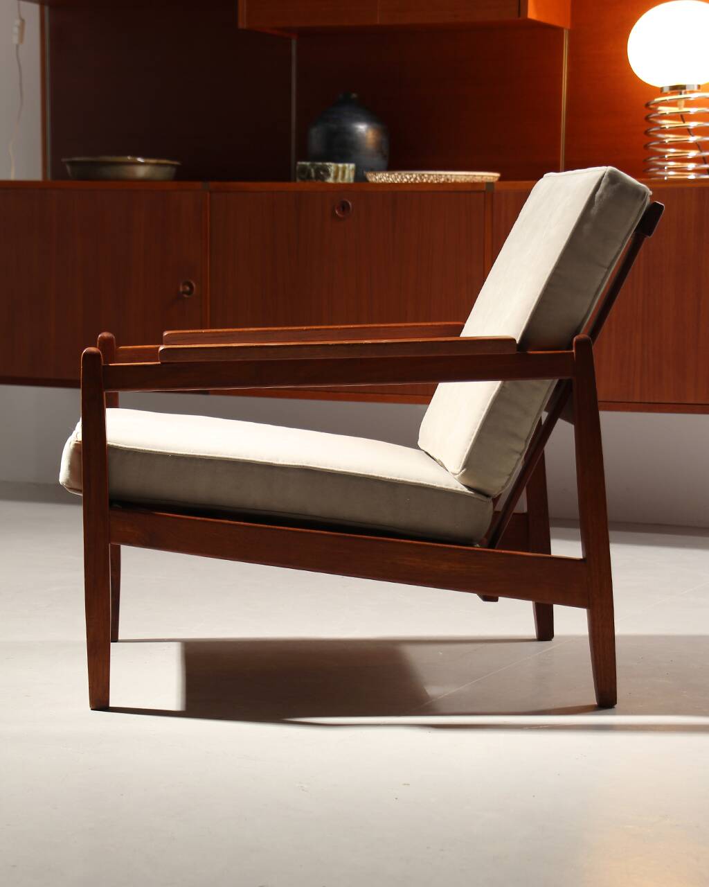 Vintage Scandinavian teak armchair