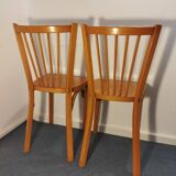 Pair of Baumann bistro chairs