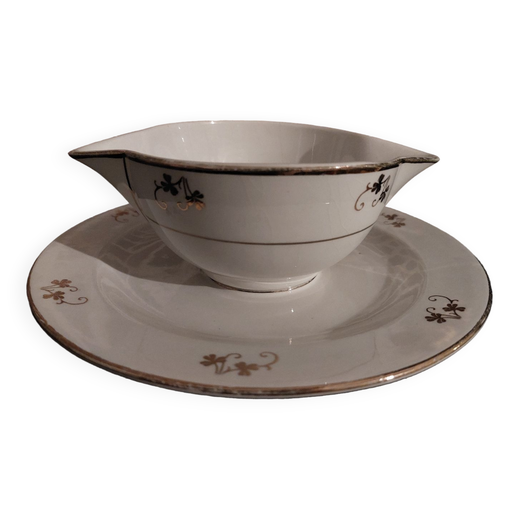 Saucière demi porcelaine Saint Amand