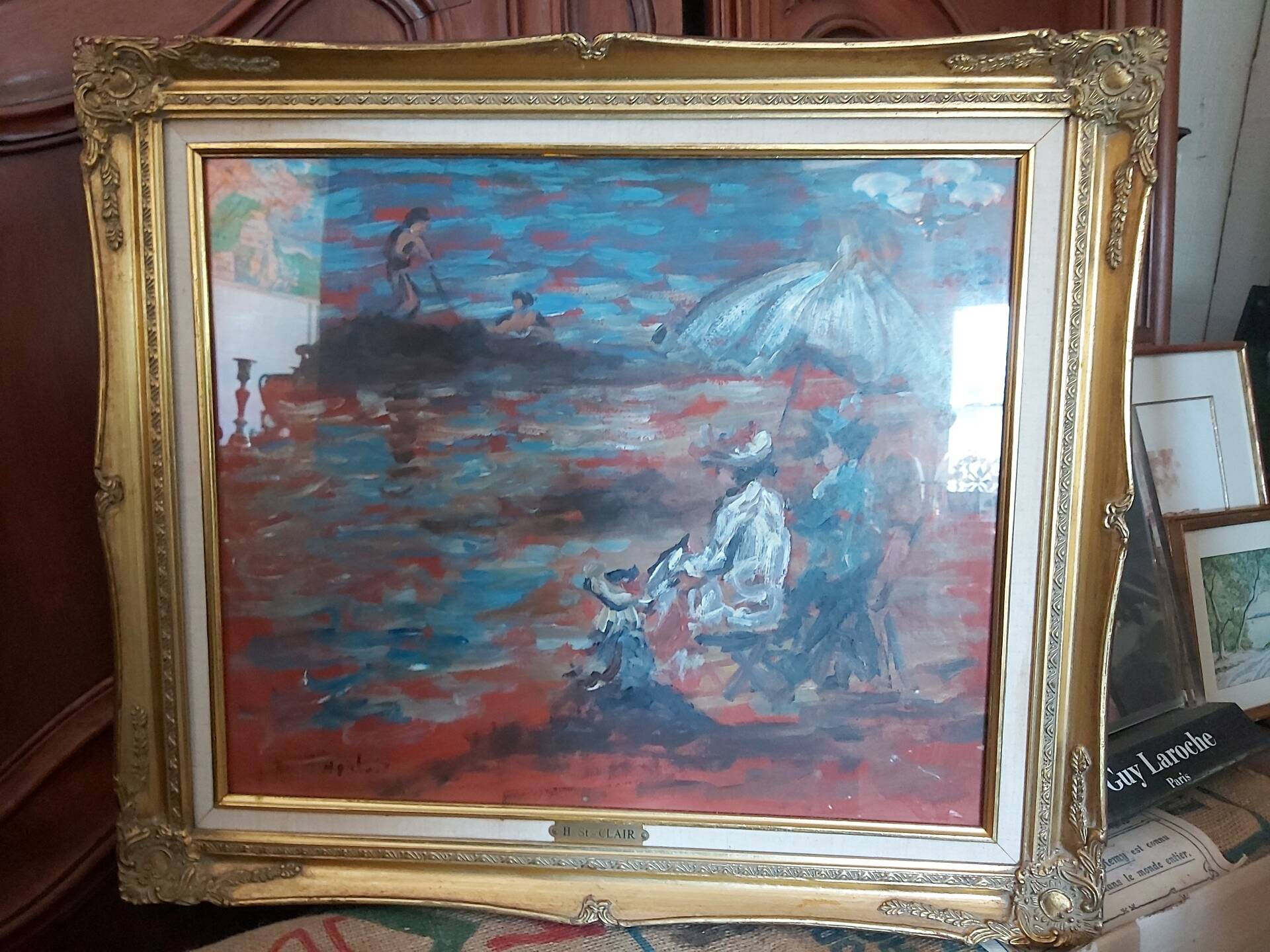 Tableau bord de mer, saint-clair