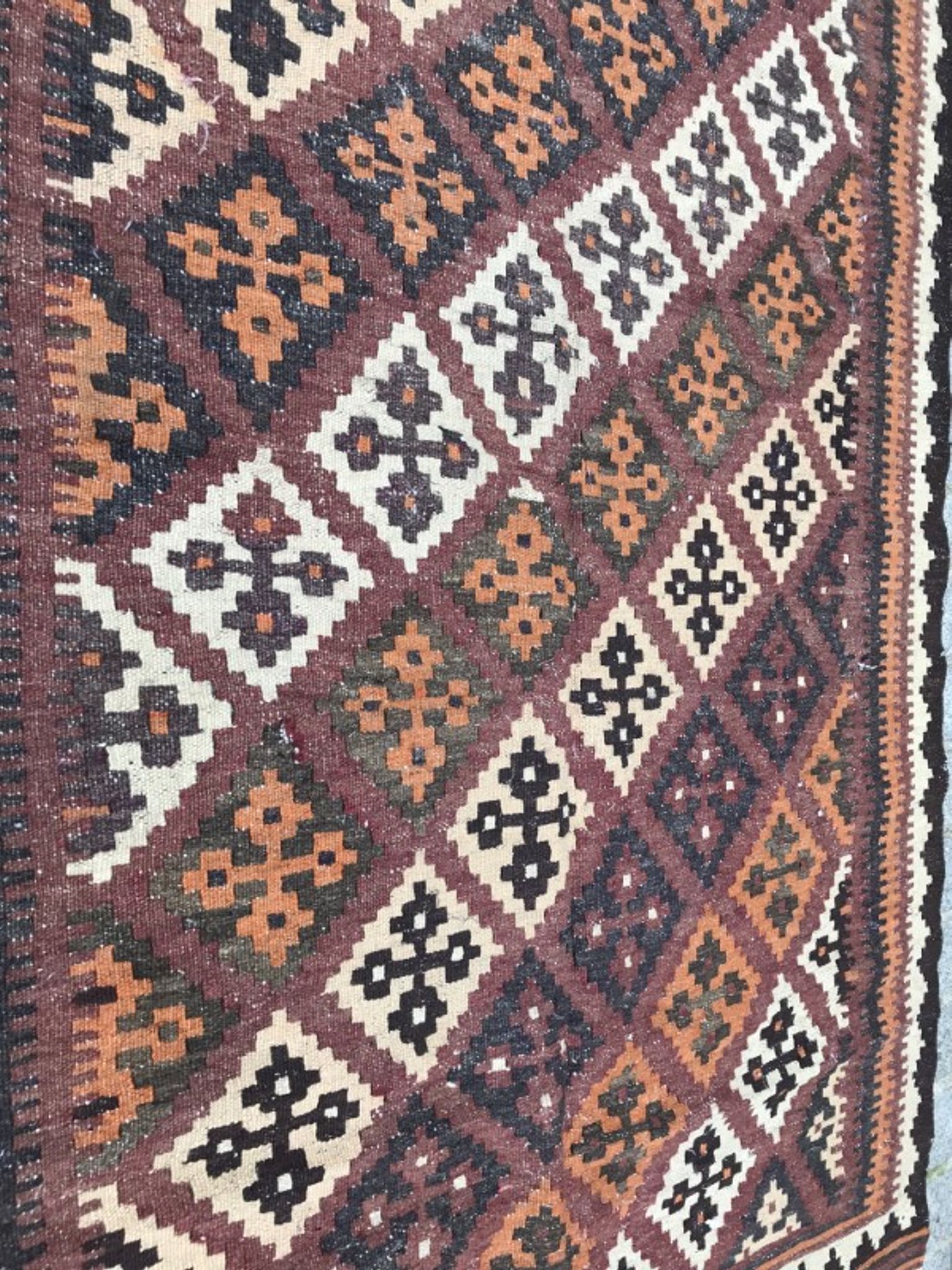 Kilim persian ghashghai woven hand 131 x 246 cm