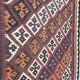 Kilim ancien persan ghashghai tissé main 131x246 cm