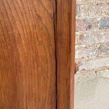 Antique bedside table in wood and marble