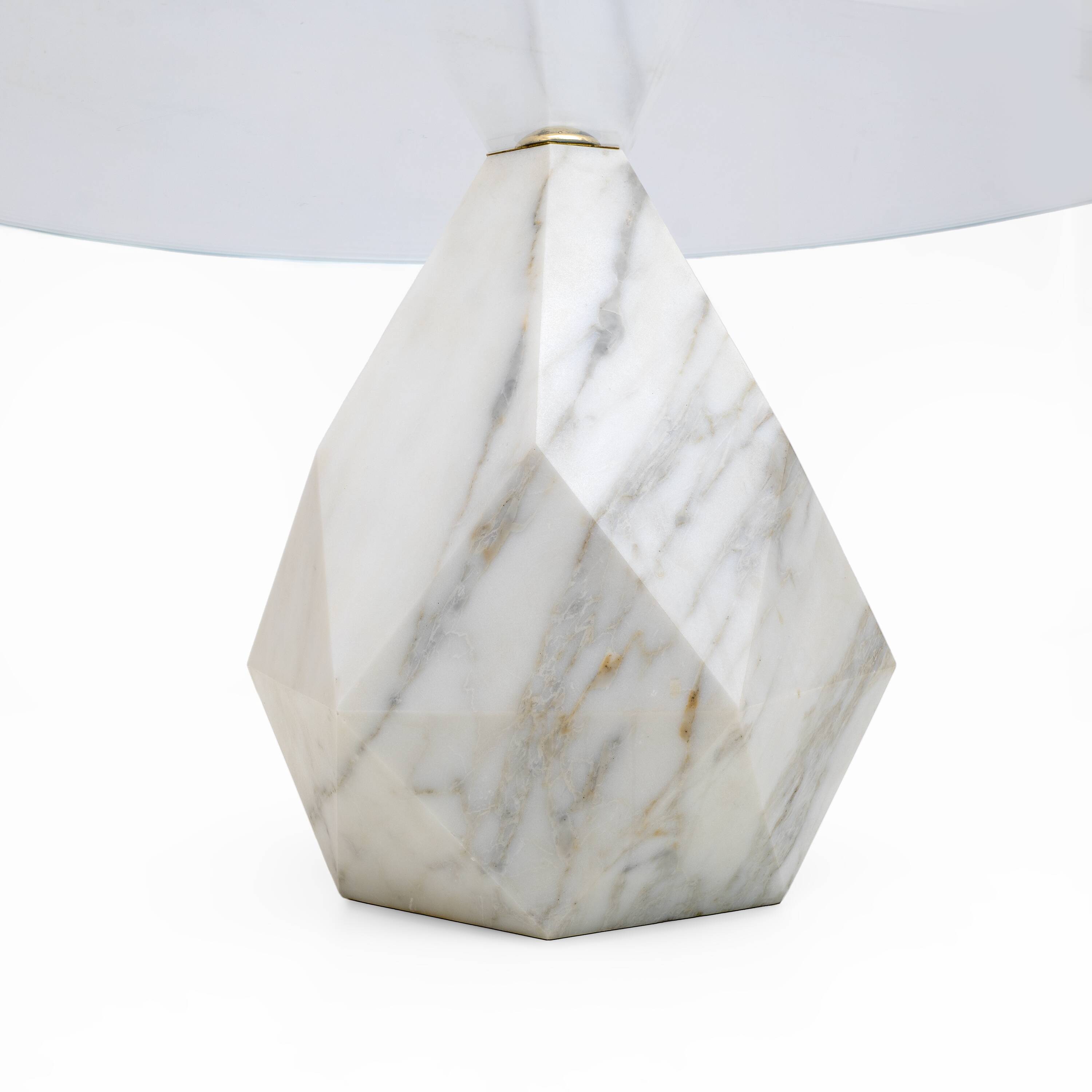 Mid Century Modern Italian Carrara Marble Coffee Table, 1970s, Two Availabl