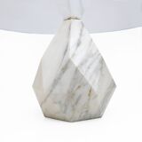 Mid Century Modern Italian Carrara Marble Coffee Table, 1970s, Two Availabl