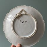 Set of 2 decorative plates in Rouen earthenware