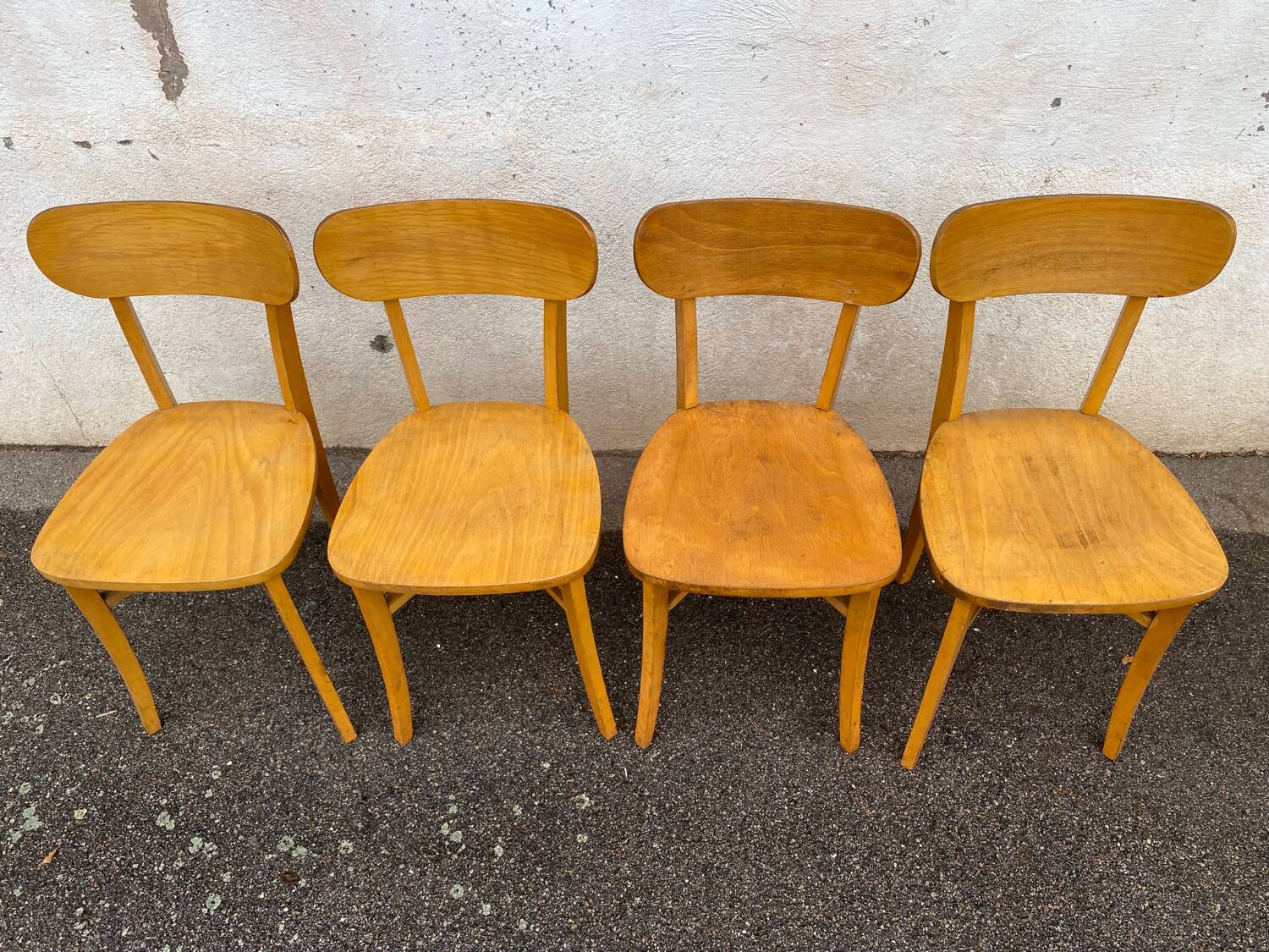 Set of 4 vintage bistro chairs