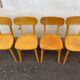 Set de 4 chaises bistrot vintage