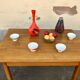 Table bistrot vintage annee 1950 en hetre
