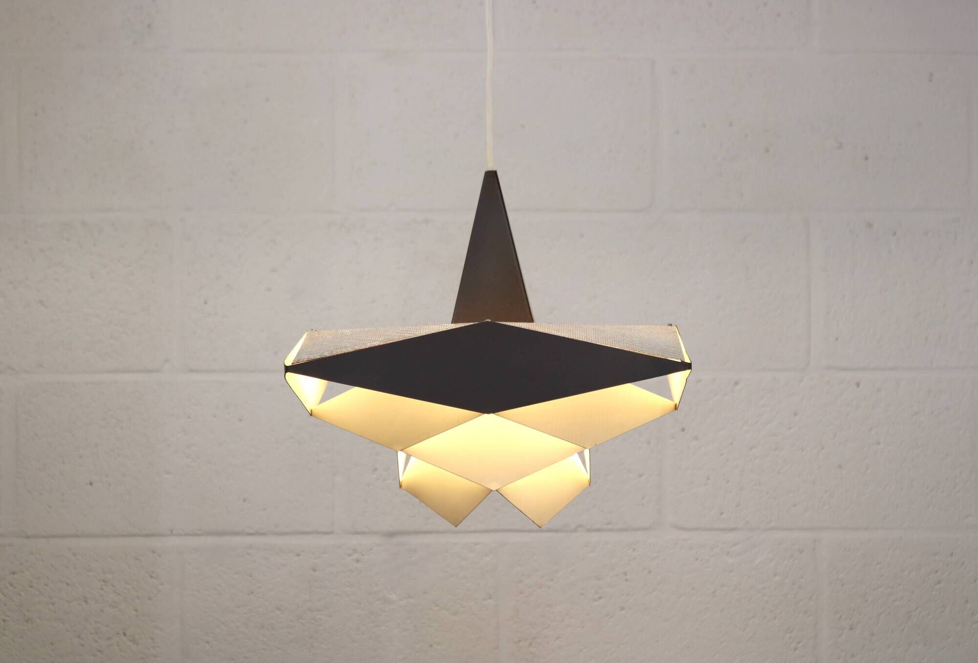 XL Mid-Century Modern Pendant Lamp: Preben Dahl Symfoni, Denmark 1960s