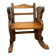 Wooden rocking chair - teddy bear