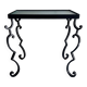 Wrought iron side table
